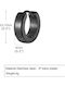 Sharks Bay Clothing Earring Hoop Steel 12.7mm Black