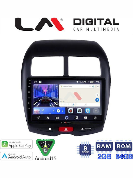 LM Digital Car Audio System for Mitsubishi Asx 2008 Bluetooth USB Wi-Fi GPS Apple CarPlay Android Auto