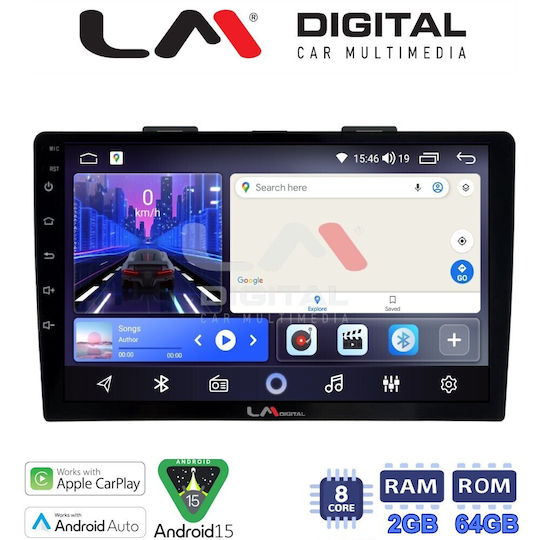 LM Digital Car Audio System for Fiat 500L 2012 Bluetooth USB Wi-Fi GPS Apple CarPlay Android Auto