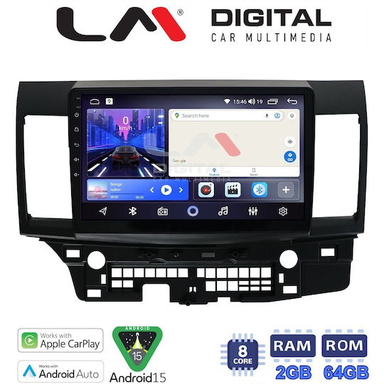 LM Digital Ηχοσύστημα Αυτοκινήτου για Mitsubishi Lancer 2008 (Bluetooth/USB/WiFi/GPS/Apple-Carplay/Android-Auto)