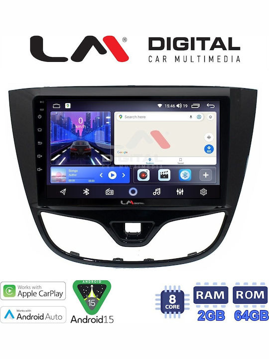 LM Digital Car Audio System for Opel Karl 2014-2019 Bluetooth USB Wi-Fi GPS Apple CarPlay Android Auto