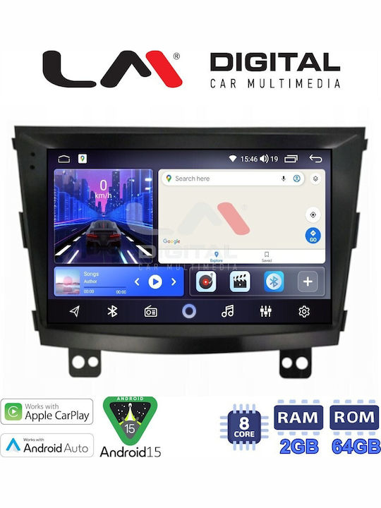 LM Digital Car Audio System for SsangYong Tivoli 2015 2019 Bluetooth USB Wi-Fi GPS Apple CarPlay Android Auto