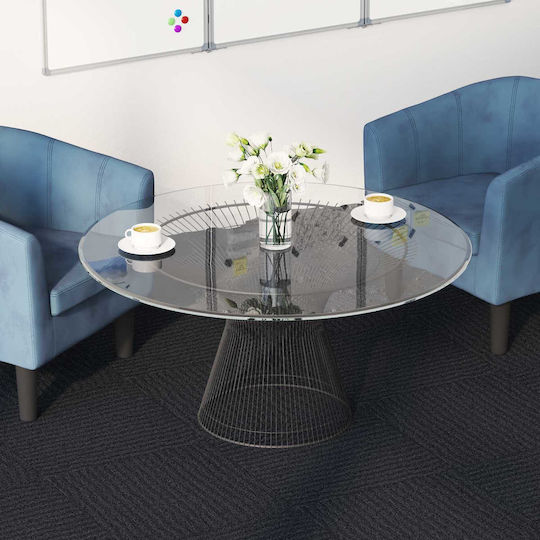 vidaXL Set Plastic Floor with 20 Tiles L50xW50cm Gray