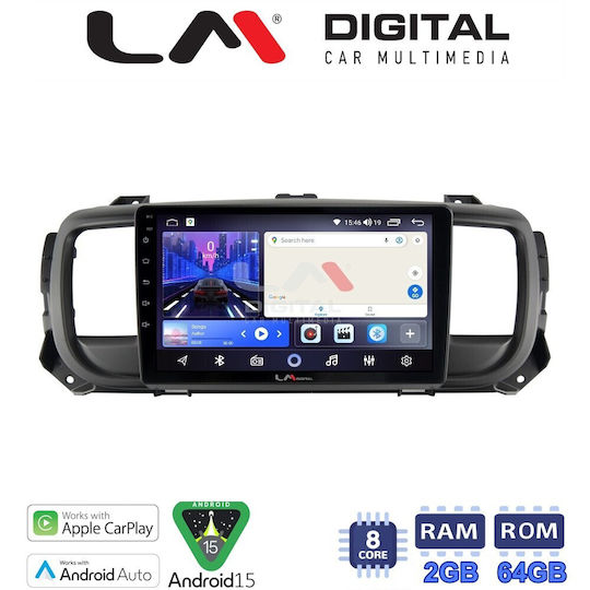 LM Digital Ηχοσύστημα Αυτοκινήτου για Peugeot Expert Opel Vivaro Fiat Scudo Toyota Proace Citroen SpaceTourer / Jumpy 2016+ (Bluetooth/USB/WiFi/GPS/Apple-Carplay/Android-Auto)