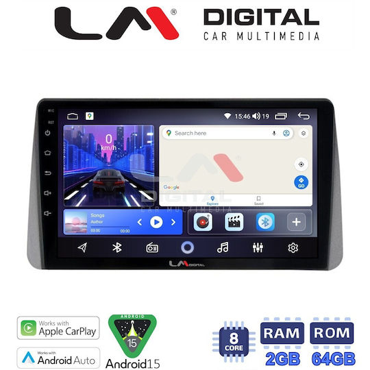 LM Digital Car Audio System for Fiat Tipo 2015 2019 Bluetooth USB Wi-Fi GPS Apple CarPlay Android Auto
