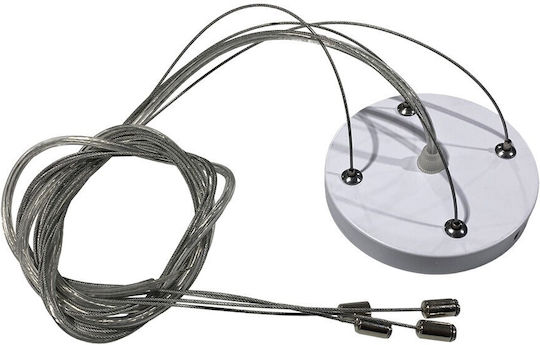 VK Lighting Ceiling Rosette for Lighting Accessories made of Aluminum White 64173-109123