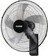 Evivak 804648 Industrial Wall-Mounted Fan 65W Fan Diameter 45.72cm with Remote Control