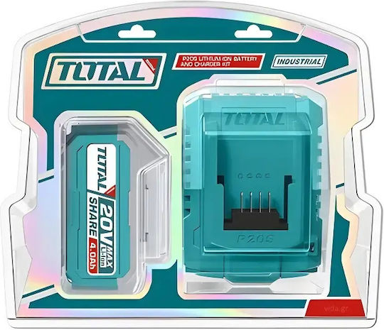Total Tool Lithium Battery 20V with Capacity 4Ah