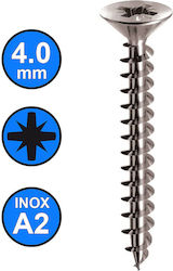 Inox Νοβοπανόβιδα Inox με Διάμετρο M4mm 100τμχ