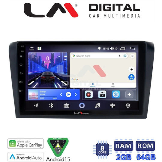 LM Digital Ηχοσύστημα Αυτοκινήτου για Mazda 3 2003 2008 (Bluetooth/USB/WiFi/GPS/Apple-Carplay/Android-Auto)