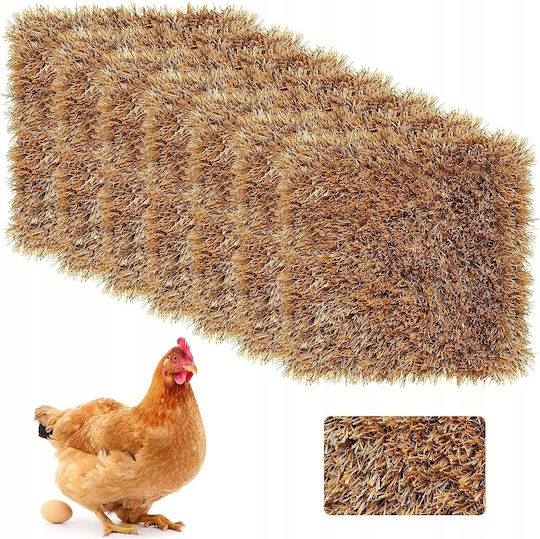 Vogelnester Für Käfige Nestmatte Hühner Gänse Kaninchen Enten Stroh Dach 10 Stück 30x30cm