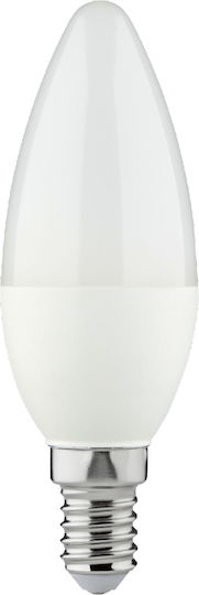 Aca LED Glühbirne 6.5W für E14 Fassung und C35 Form Naturweiß 806lm