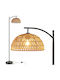 Costway Floor Lamp Height 160cm with Socket for E27 Bulb Black