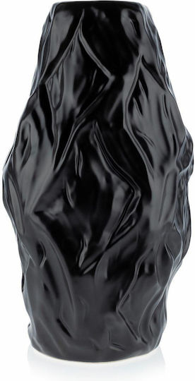 HowHomely Keramik Vase Schwarz