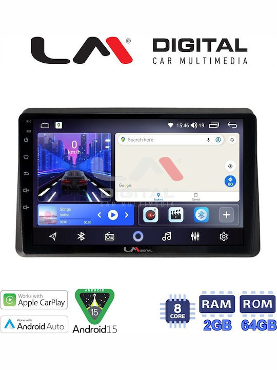 LM Digital Car Audio System for Opel Movano Renault Master Nissan NV400 2020 Bluetooth USB Wi-Fi GPS Apple CarPlay Android Auto