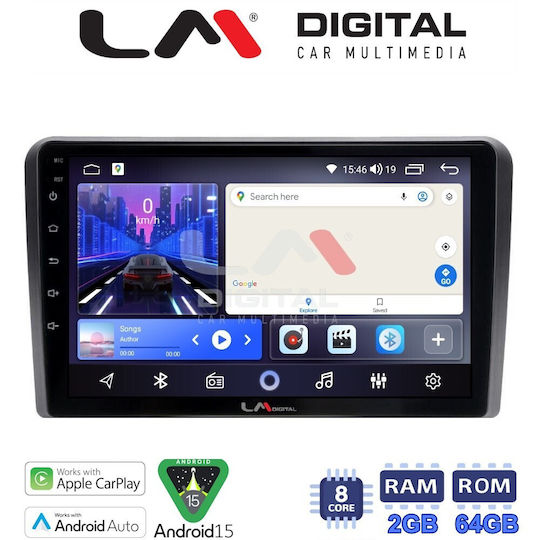 LM Digital Ηχοσύστημα Αυτοκινήτου για Seat Alhambra / Toledo Skoda Roomster Volkswagen Bora / Caddy / Golf / Jetta / Polo / Scirocco / Transporter 2021 (Bluetooth/USB/WiFi/GPS/Apple-Carplay/Android-Auto)