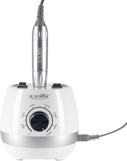 Luxorise Nagelbohrer Strom 24W Silber mit Pedal