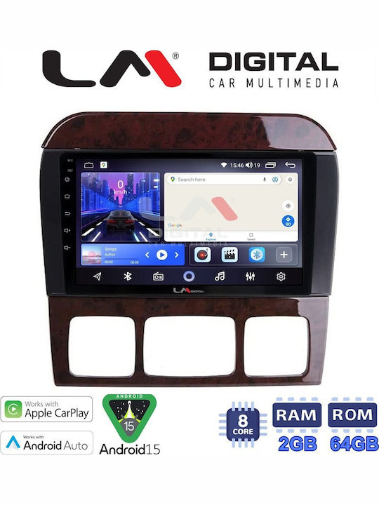 LM Digital Car Audio System for Mercedes-Benz S Class 1998 2005 Bluetooth USB Wi-Fi GPS Apple CarPlay Android Auto