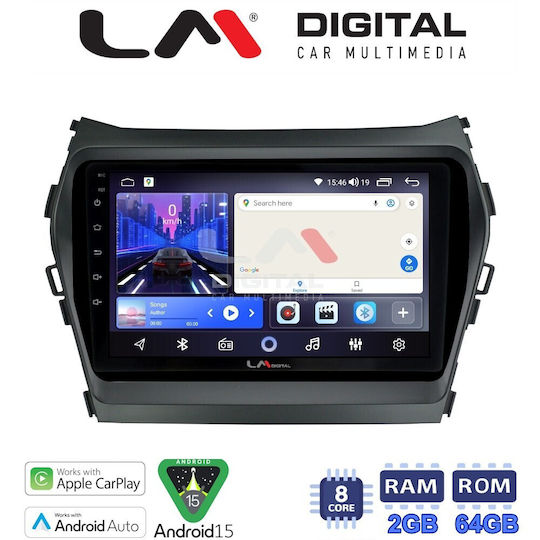 LM Digital Car Audio System for Hyundai Santa Fe iX45 2013 2017 Bluetooth USB Wi-Fi GPS Apple CarPlay Android Auto