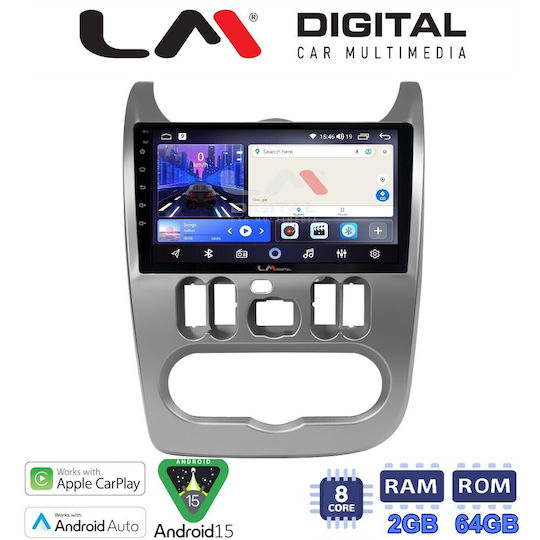 LM Digital Car Audio System for Renault Logan Dacia Duster Logan Sandero 2006>2012 Bluetooth USB Wi-Fi GPS Apple CarPlay Android Auto