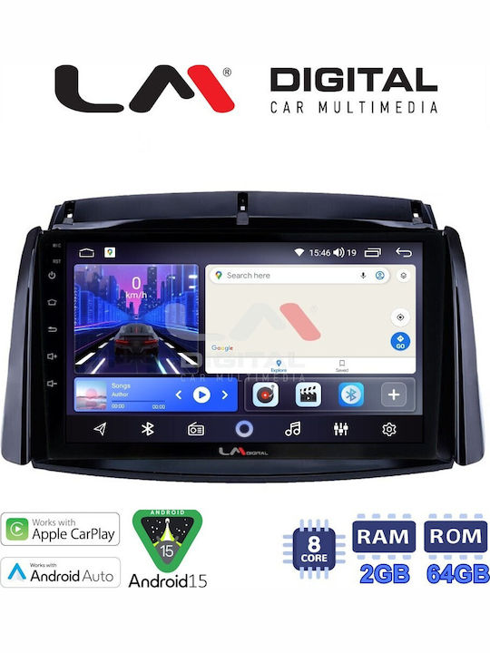 LM Digital Car Audio System for Renault Koleos 2007>2017 Bluetooth USB Wi-Fi GPS Apple CarPlay Android Auto