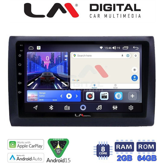 LM Digital Car Audio System for Fiat Stilo 2001 2007 Bluetooth USB Wi-Fi GPS Apple CarPlay Android Auto