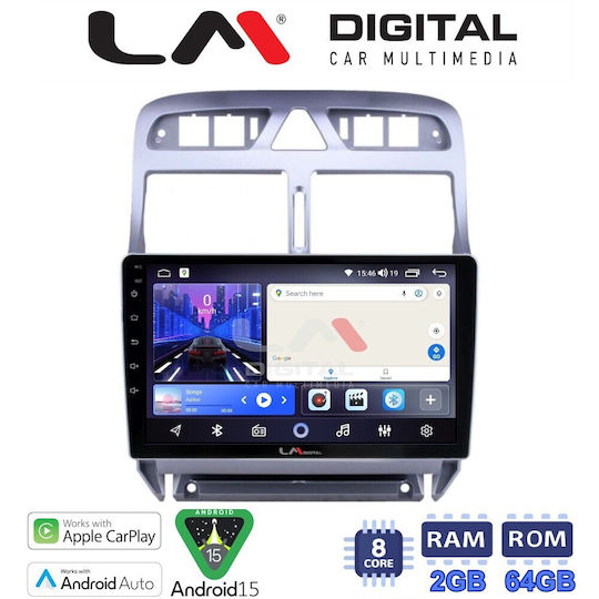 LM Digital Car Audio System for Peugeot 307 2001 2008 Bluetooth USB Wi-Fi GPS Apple CarPlay Android Auto