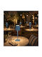 VenCore Metal Table Lamp LED with Light Blue Shade and Base
