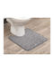 Tendance Covoraș Antiderapant De Baie Din Microfibra Pentru Toaletă Gri 45x50cm