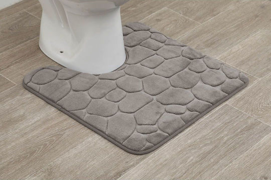 Tendance Πατάκι Μπάνιου Microfiber Λεκάνης Taupe 45x50εκ. (Διάφορα Χρώματα)