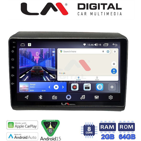 LM Digital Ηχοσύστημα Αυτοκινήτου για Peugeot Partner / Boxer Fiat Ducato Citroen Jumper 2012 (Bluetooth/USB/WiFi/GPS/Apple-Carplay/Android-Auto)