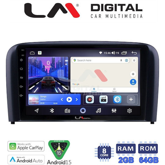 LM Digital Car Audio System for Volvo S80 2004 2006 Bluetooth USB Wi-Fi GPS Apple CarPlay Android Auto