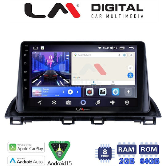 LM Digital Ηχοσύστημα Αυτοκινήτου για Mazda CX-4 2014 (Bluetooth/USB/WiFi/GPS/Apple-Carplay/Android-Auto)