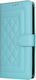 Tel1 Xiaomi Poco X6 Pro 5g Diamond Lattice Flip Θήκη Βιβλίο Mint Green