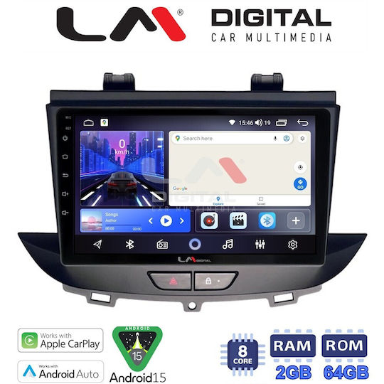 LM Digital Car Audio System for Opel Crossland / Grandland 2017 Bluetooth USB Wi-Fi GPS Apple CarPlay Android Auto