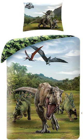 Halantex Set Cearceaf Pentru Copii Simplu Cu Față De Pernă Din Bumbac Multicolor 140x200cm