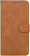 Tel1 Honor X6b Wallet Book Mobile Phone Case Brown