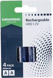 Grundig AA 2500mAh 1.2V 4 Bucăți Grundig AA 2500mAh 1.2V 4 Bucăți