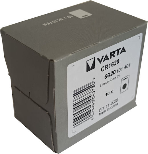 Varta Varta Lithium Uhrenbatterien CR1620 3V 10 Stück