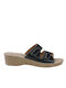 Anatomic Women's Summer Platforms In Slipper Style Black