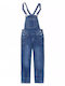 Kids Denim Blue Dungarees