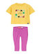 Kinderbekleidungssets mit Leggings Sommer Fuchsie 2 Stück