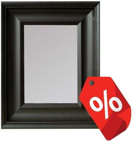 BD art Wall Mirror with Black Wooden Frame 45x36cm