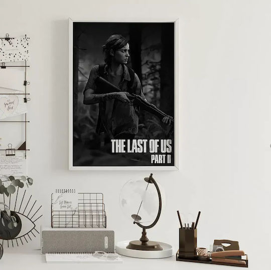 Gaming Poster Last Us Part Ii Ellie Gm2340 40cm X 50cm Natural Wood Frame Beige