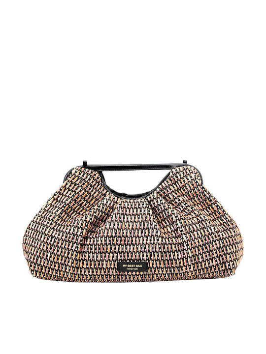 Knitted Women's Clutch Beige