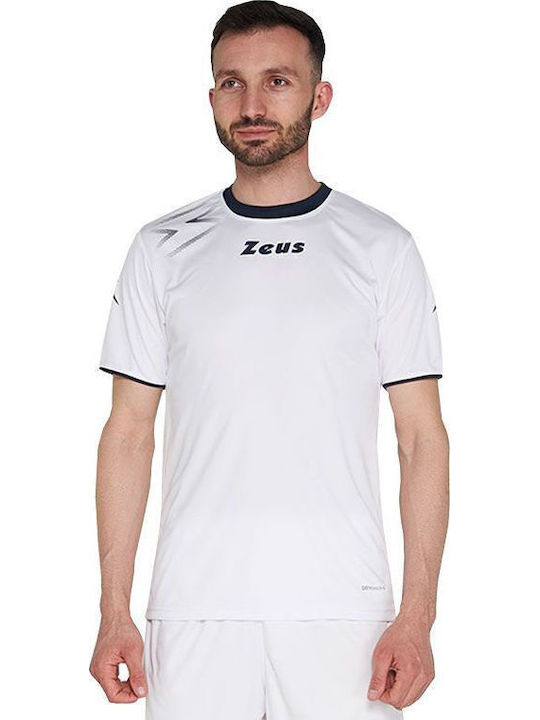 Zeus Mida Tricou Sport Alb/bleumarin