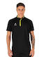 Polo Αθλητική Μπλούζα Κοντομάνικη Black/fluo Yellow