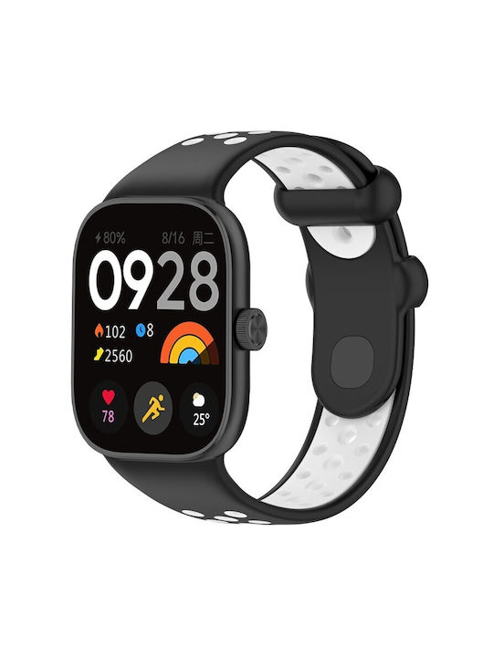Λουράκι Σιλικόνης Redmi Watch 6 5 4 Smart Band 9 Pro/8 Pro Black White Oem