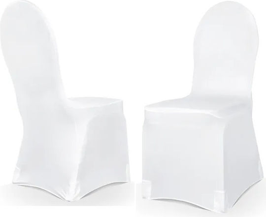 PartyDeco Elastische Abdeckung Für Stuhl Weiß