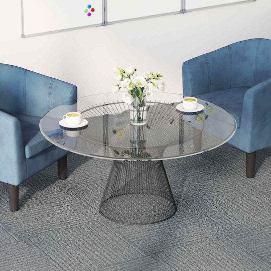 vidaXL Set Plastic Floor with 36 Tiles L50xW50cm Gray
